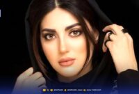 استایل| «هلیا امامی» با استایل شیک مخملی و رنگ سورمه‌ای چشم هارا خیره کرد!