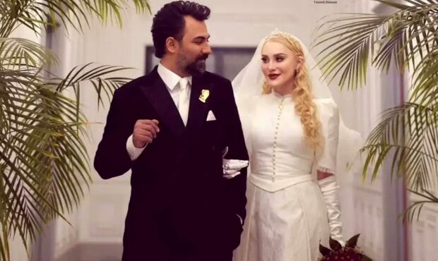 عکس؛ نخستین «عکس ماه‌عسل» زوج ۴۵ و ۳۸ ساله سینما؛ ازدواج آرام جعفری و بابک انصاری