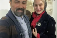 عکس | سلفی عاشقانه آرام جعفری و همسرش بعد عروسی در یک رستوران ؛ تغییرات عجیب بابک انصاری