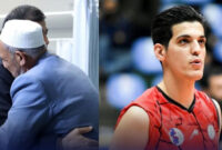 بوسه تلخ پدر صابر کاظمی بر دستان او، لحظات تلخ پدر برای اتفاقات پسر