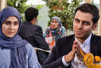 سفر در زمان | سلفی و خلوت عاشقانه «آفرین» و همسرش «محمدعلی» در پشت صحنه سریال آنام